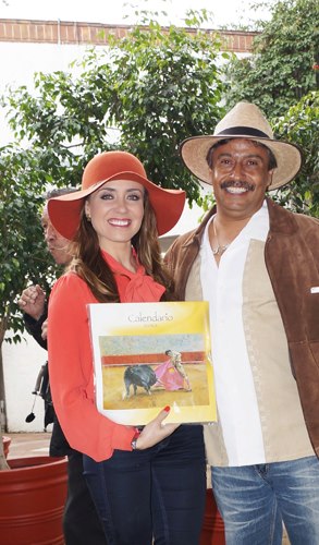 Con Carmen Muñoz Primer calendario