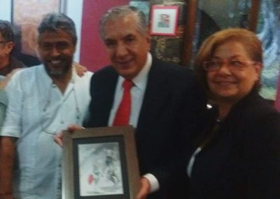 Con Maestro René Avilés Fabila y Amada Paredones